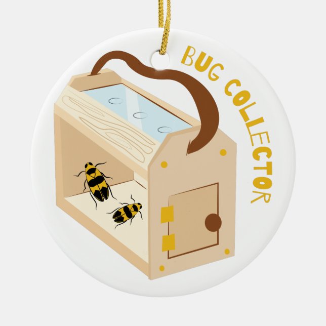 Ornamento De Cerâmica Coletor de insetos (Frente)