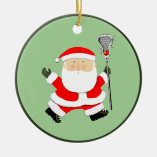 Ornamento De Cerâmica Coletor de Natal de Lacrosse