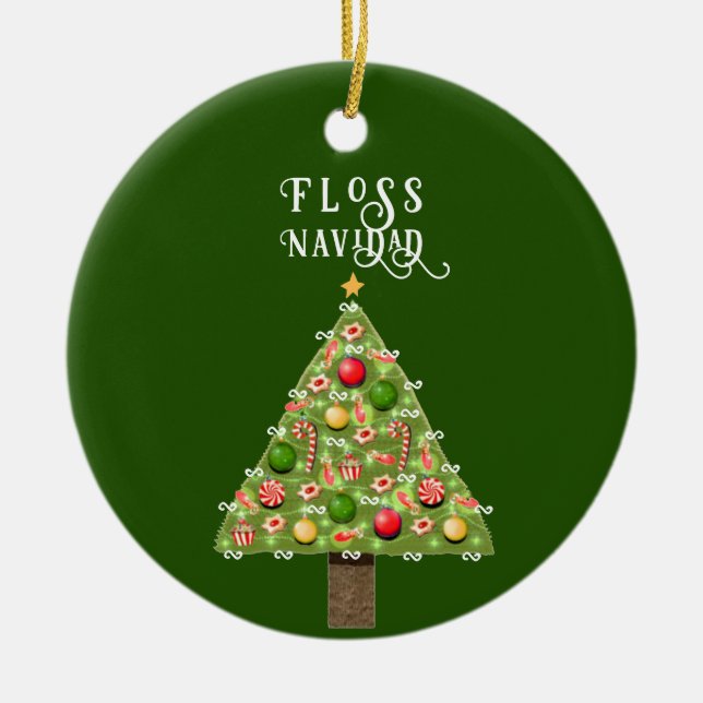 Ornamento De Cerâmica Coletor de Natal Dentist (Frente)