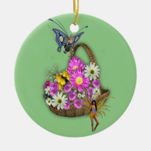 Ornamento De Cerâmica coletores de primavera