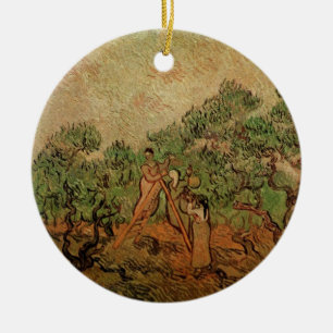 Ornamento De Cerâmica Colheita de Oliveiras por Vincent van Gogh