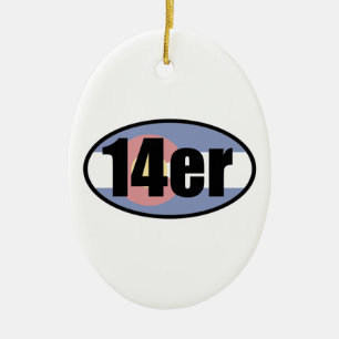 Ornamento De Cerâmica Colorado 14ers