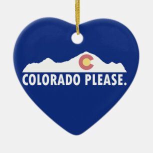 Ornamento De Cerâmica Colorado por favor
