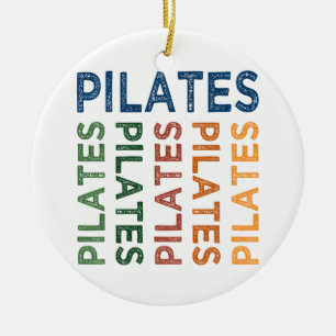 Ornamento De Cerâmica Colorido bonito de Pilates