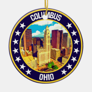 Ornamento De Cerâmica Columbus