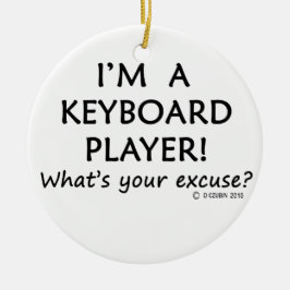 Ornamento De Cerâmica Com licença do jogador de teclado