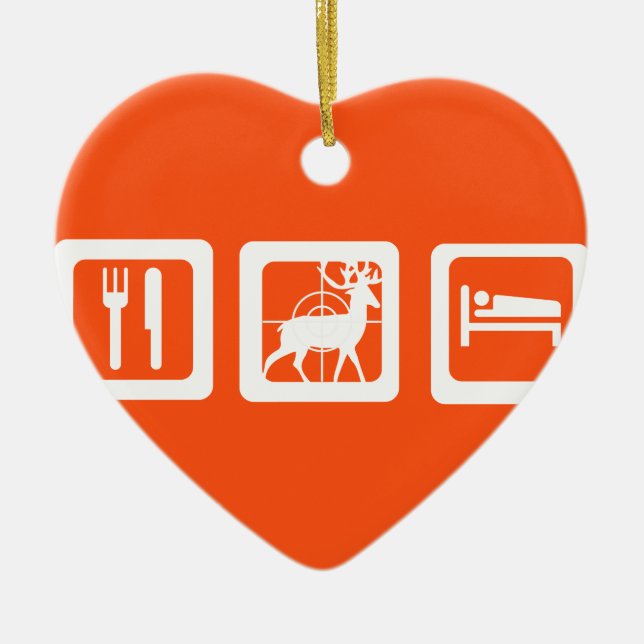 Ornamento De Cerâmica Coma a Caça do Sono (Frente)