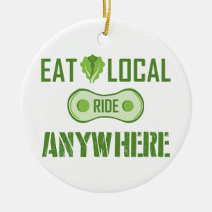 Ornamento De Cerâmica Coma Local, Ande Em Qualquer Lugar