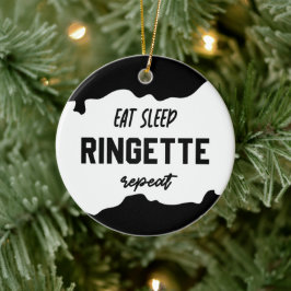 Ornamento De Cerâmica Coma os presentes do reprodutor de Ringette Repeti