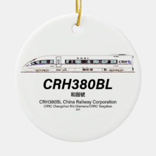 Ornamento De Cerâmica Comboio elétrico de alta velocidade na China, CRH3