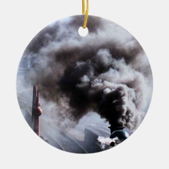 ORNAMENTO DE CERÂMICA COMBOIOS DE VAPOR (Frente)