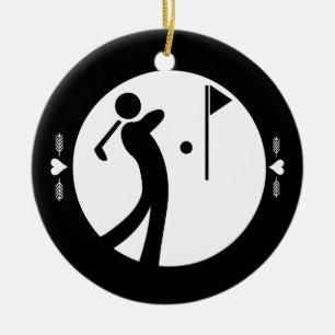 Ornamento De Cerâmica Comer Golf do Sono