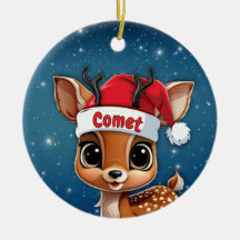Comet Baby Deer, Fawn, Doe, Reindeer 🦌🎄