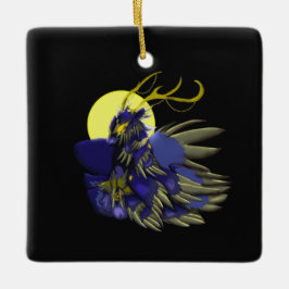 Ornamento De Cerâmica Comet- Dark Fantasy Reindeer Ornament Collection
