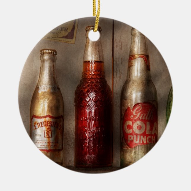 Ornamento De Cerâmica Comida - bebida - soda favorita (Frente)