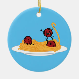 Ornamento De Cerâmica Comida do italiano dos macarronetes da massa dos