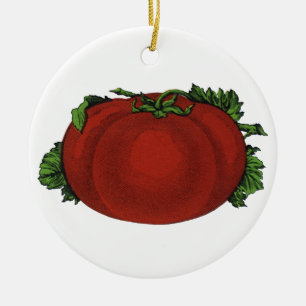 Ornamento De Cerâmica Comidas, tomate em relevo, produtos hortícolas e F