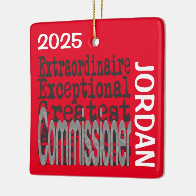 Ornamento De Cerâmica Comissário Extraordinário CUSTOM (Esquerda)