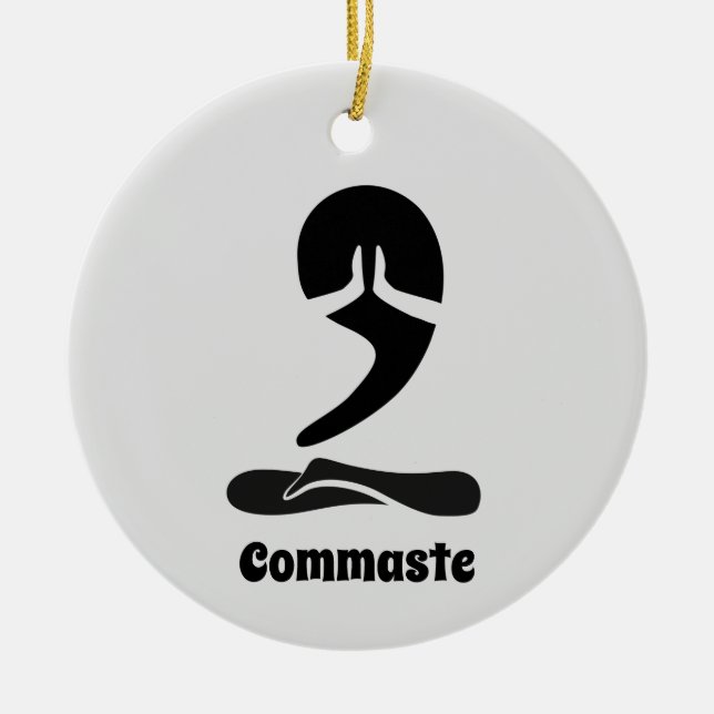 Ornamento De Cerâmica Commaste (Frente)