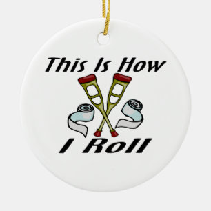 Ornamento De Cerâmica Como eu rolo ferido