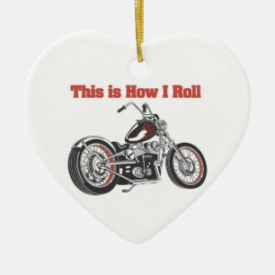 Ornamento De Cerâmica Como eu rolo (Motocicleta)