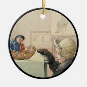 Ornamento De Cerâmica Companheiro pequeno engraçado