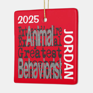 Ornamento De Cerâmica Comportamentalista Animal Extraordinário PERSONALI
