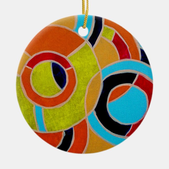Ornamento De Cerâmica Composição 22 de Michael Moffa (Frente)