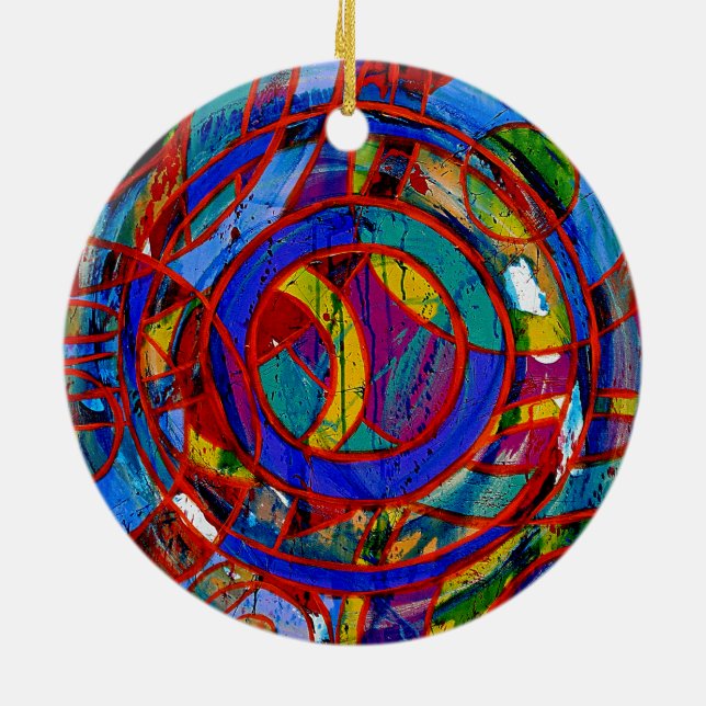 Ornamento De Cerâmica Composição nº 17 de Michael Moffa (Traseira)