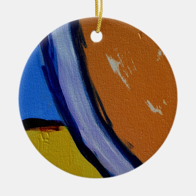 Ornamento De Cerâmica Composição nº 1A por Michael Moffa (Frente)