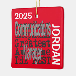 Ornamento De Cerâmica Comunicação Manager Extraordinário PERSONALIZADO