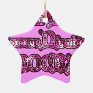 Ornamento De Cerâmica Comunicação Rochas Rosa Hakuna Matata .png