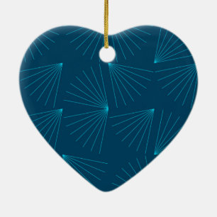 Ornamento De Cerâmica Conceito de celebração de luz azul, moderno e si