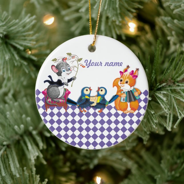 Ornamento De Cerâmica concerto (Árvore)