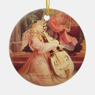 Ornamento De Cerâmica Concerto de Anjos