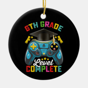 Ornamento De Cerâmica Concluído o Nível da 6ª Série Graduação Jogos Game