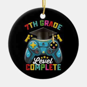 Ornamento De Cerâmica Concluído o Nível da 7ª Série Graduação Jogos Game