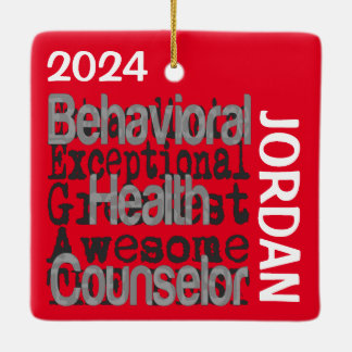 Ornamento De Cerâmica Conselheiro de Integridade Comportamental Extraord