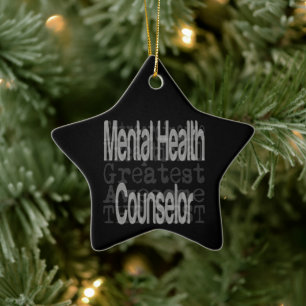 Ornamento De Cerâmica Conselheiro de Saúde Mental Extraordinário