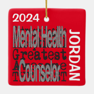 Ornamento De Cerâmica Conselheiro de Saúde Mental Extraordinário PERSONA