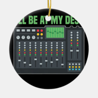 Ornamento De Cerâmica Conselho misto de Engenheiro de áudio Mixer de som