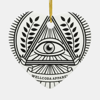 Ornamento De Cerâmica Conspiração de Illuminati do roupa de Wellcoda