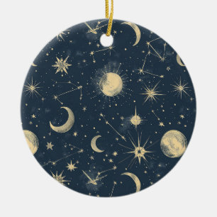 Ornamento De Cerâmica Constelação Celestial - Noite Estelar (3)