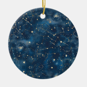Ornamento De Cerâmica Constelação Celestial - Noite Estelar (6)