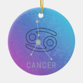 Ornamento De Cerâmica Constelação de Horoscópio com Sinal Zodiac Star ca
