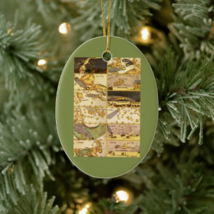 Ornamento De Cerâmica Constelações Vintage, Astronomia Antiga & Estrelas