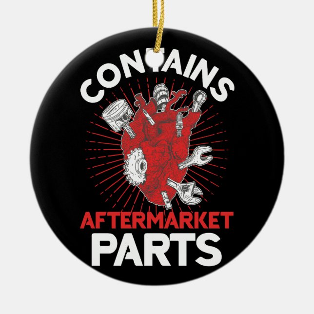 Ornamento De Cerâmica Contém peças do mercado para cirurgia de cirurgia  (Frente)