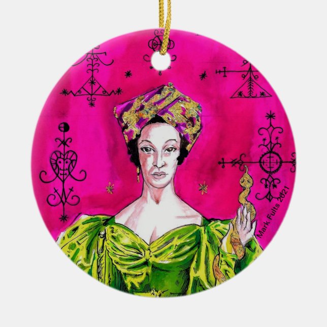 Ornamento De Cerâmica Contos Espiritados (Frente)