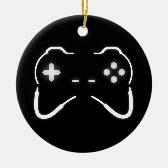Ornamento De Cerâmica Controladora de Jogo (Frente)
