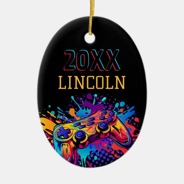 Ornamento De Cerâmica Controladora de videogame (Frente)